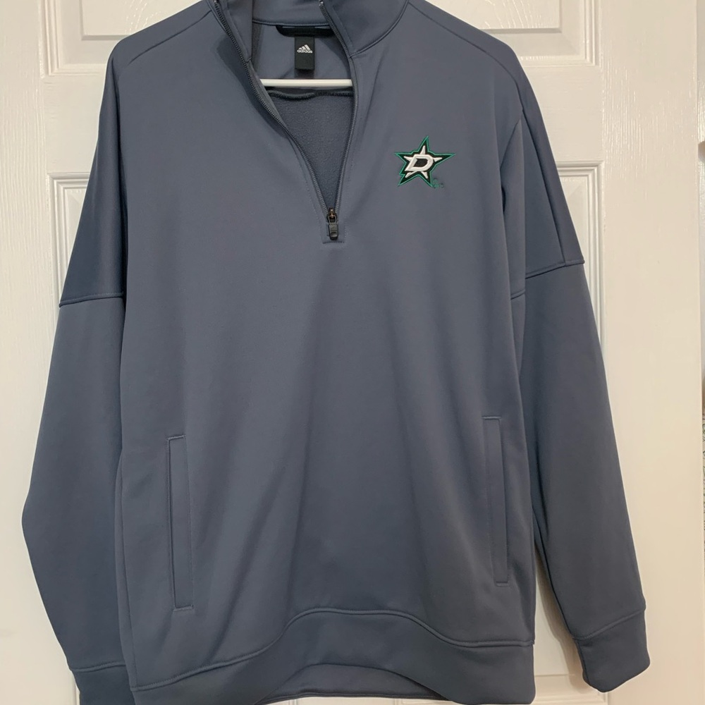 Adidas Gray Quarter-Zip Pullover